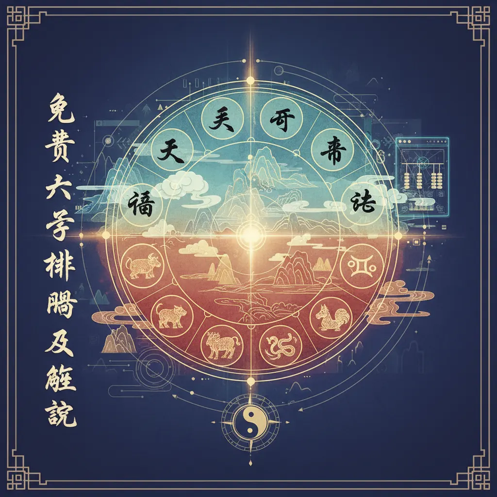 免費八字排盤及解說 - 天干地支