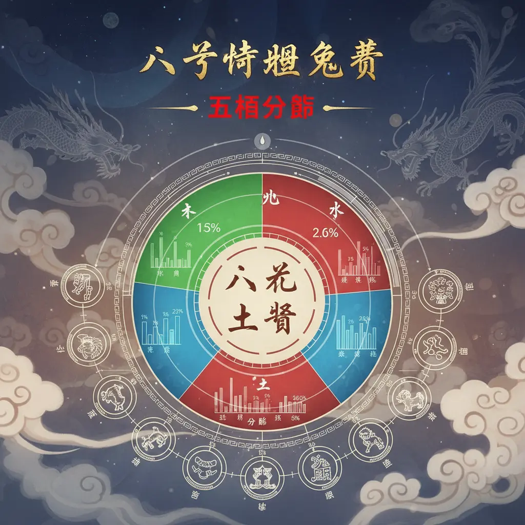 八字命盤免費 - 五行分佈